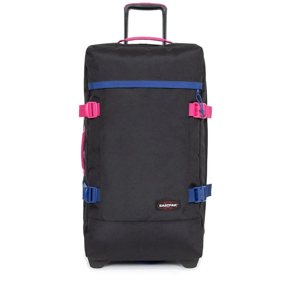 eastpak-tranverz-m-koffer-67-cm-78-l-kontrast-escape-navy-weichschalen-trolley image 1