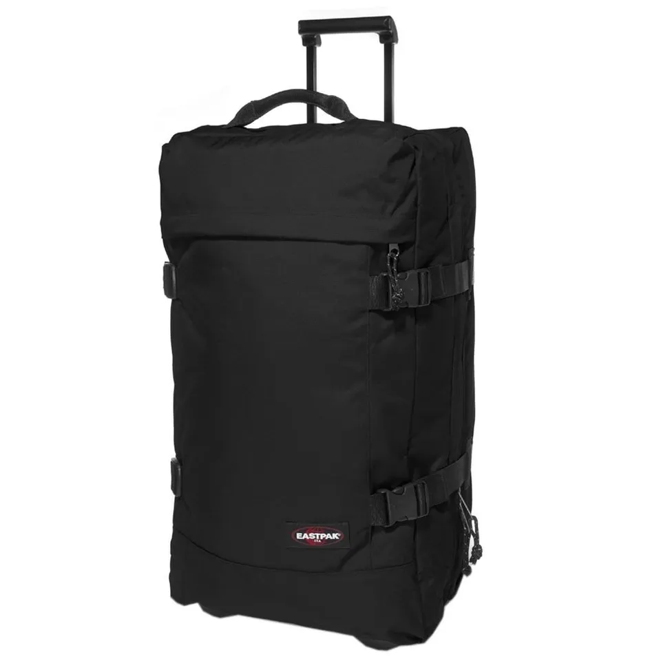 eastpak-tranverz-m-trolley-koffer-66-cm-78-l-black-zwei-hauptf-cher-gepolsterte- image 1