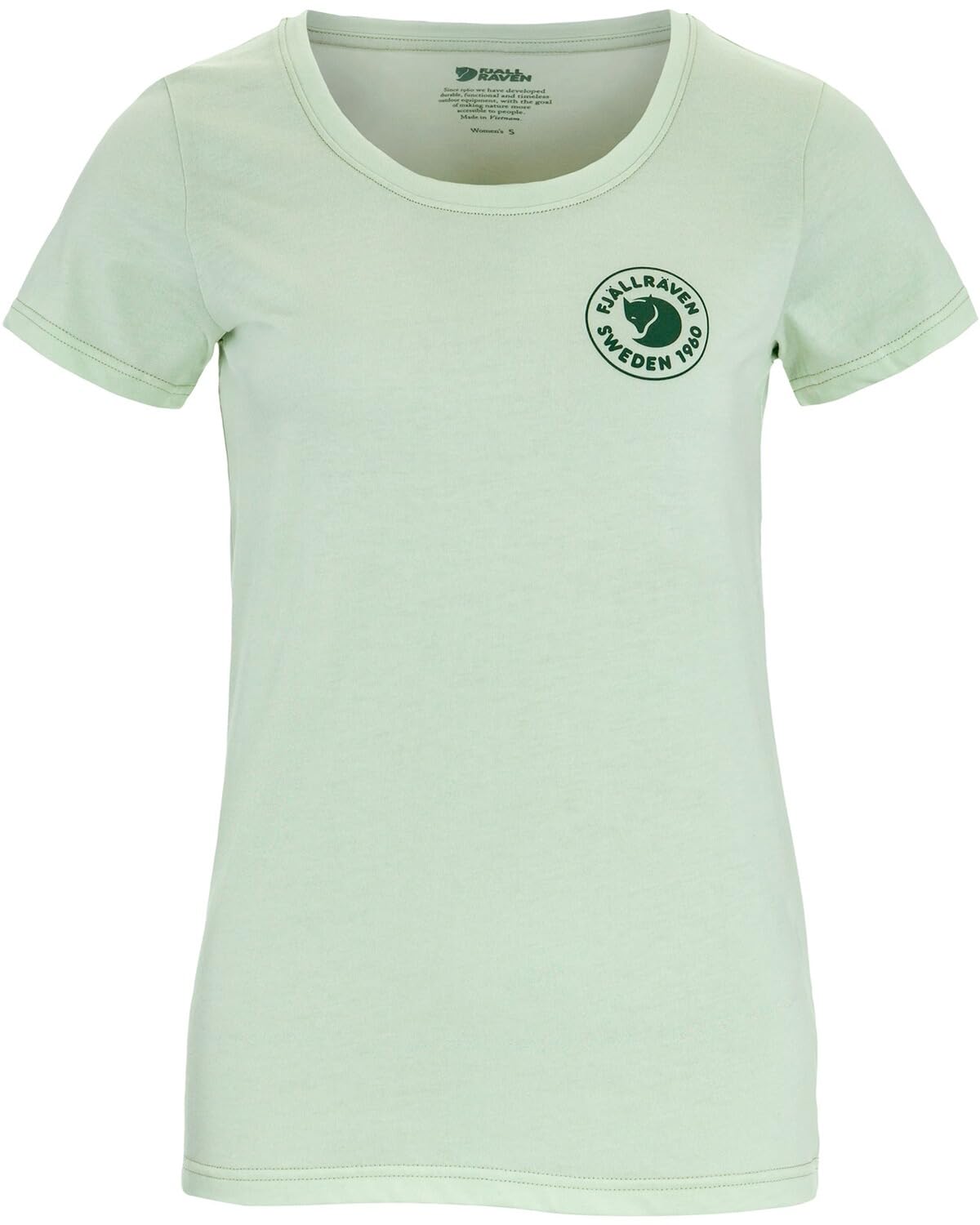 fj-llr-ven-logo-1960-damen-t-shirt-bio-baumwolle-jersey-strick-slim-fit-mit-logo image 1