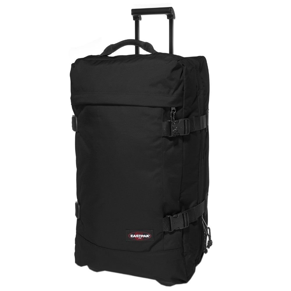 eastpak-tranverz-m-trolley-koffer-66-cm-78-l-black-zwei-hauptf-cher-gepolsterte- image 1