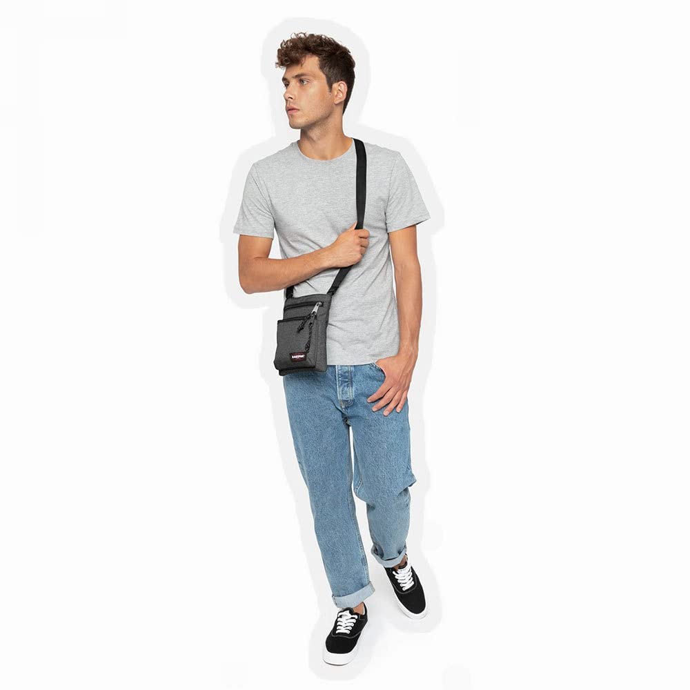eastpak-rusher-umh-ngetasche-1-5-l-black-denim-kompakte-crossbody-tasche-mit-2-r image 2