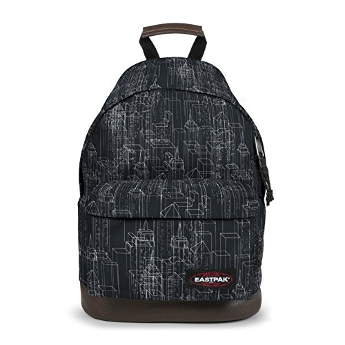 eastpak-wyoming-rucksack-24-l-40-cm-black-blocks-mit-lederunterteil-und-laptop-h image 8