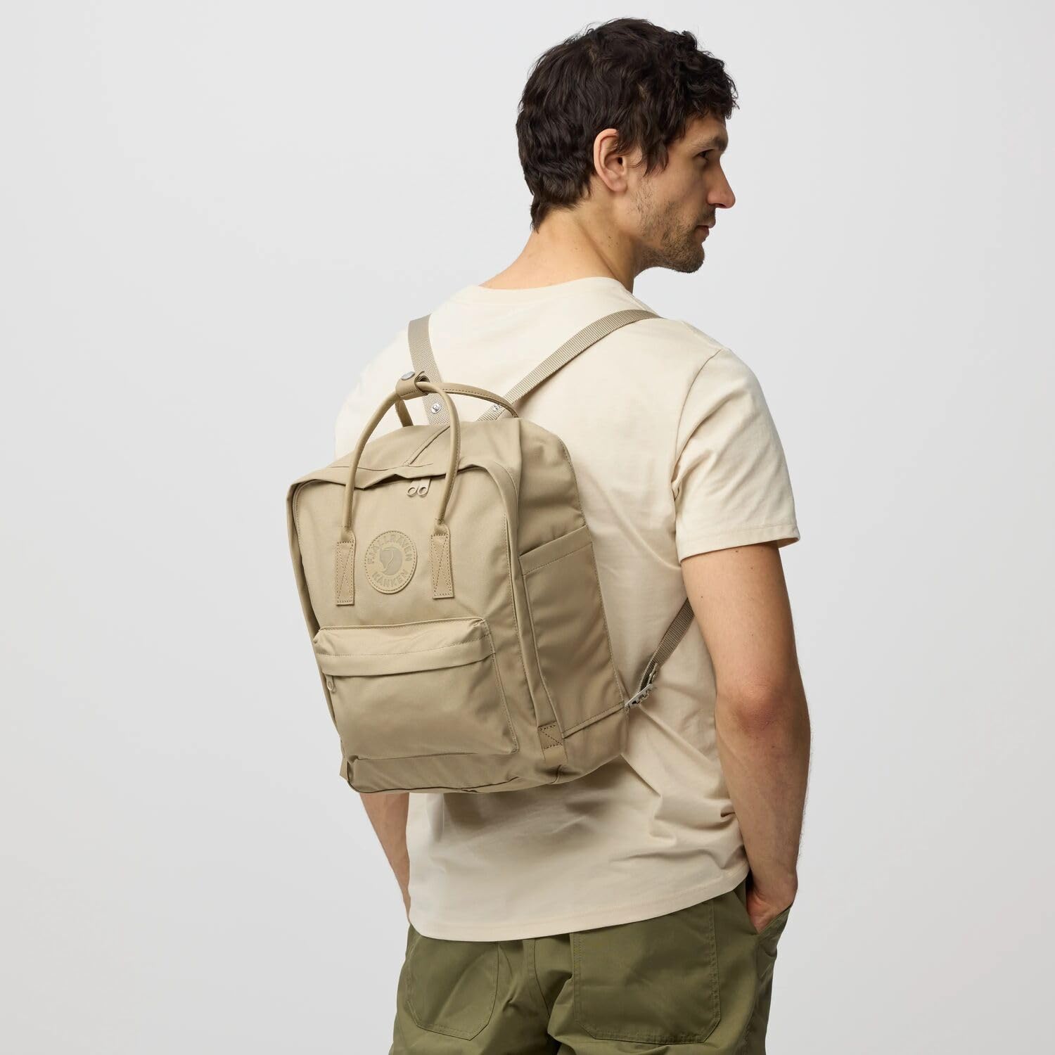 fj-llr-ven-k-nken-no-2-16l-rucksack-fossil-taupe-g-1000-heavyduty-eco-mit-lederd image 2