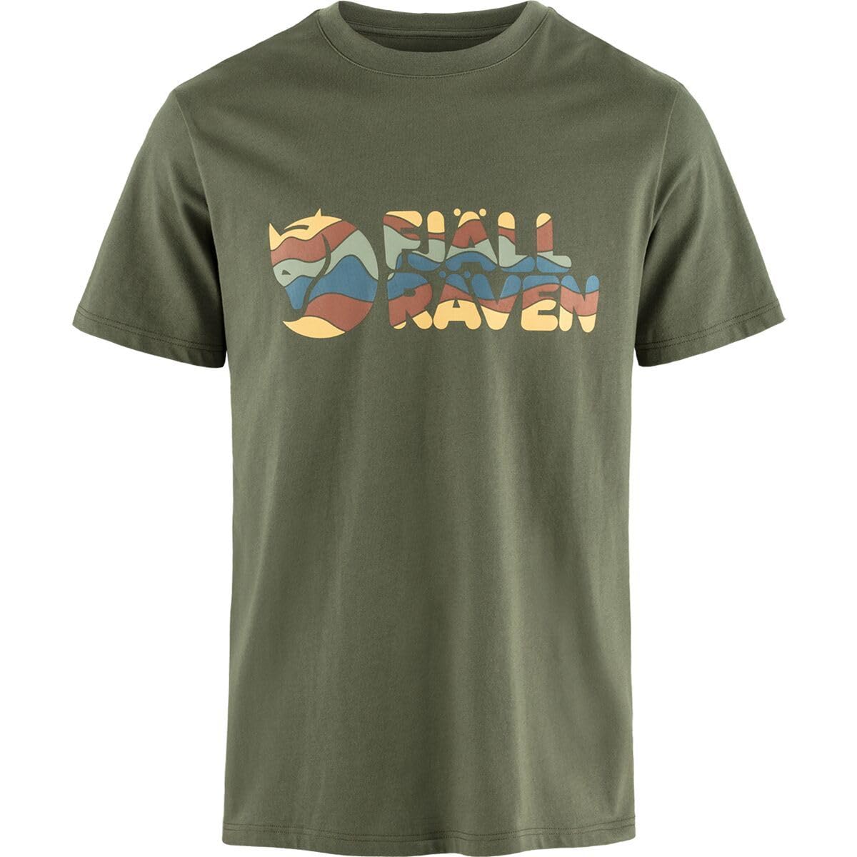 fj-llr-ven-logo-t-shirt-herren-multicolor-bio-baumwoll-jersey-shirt-entspannte-p image 6