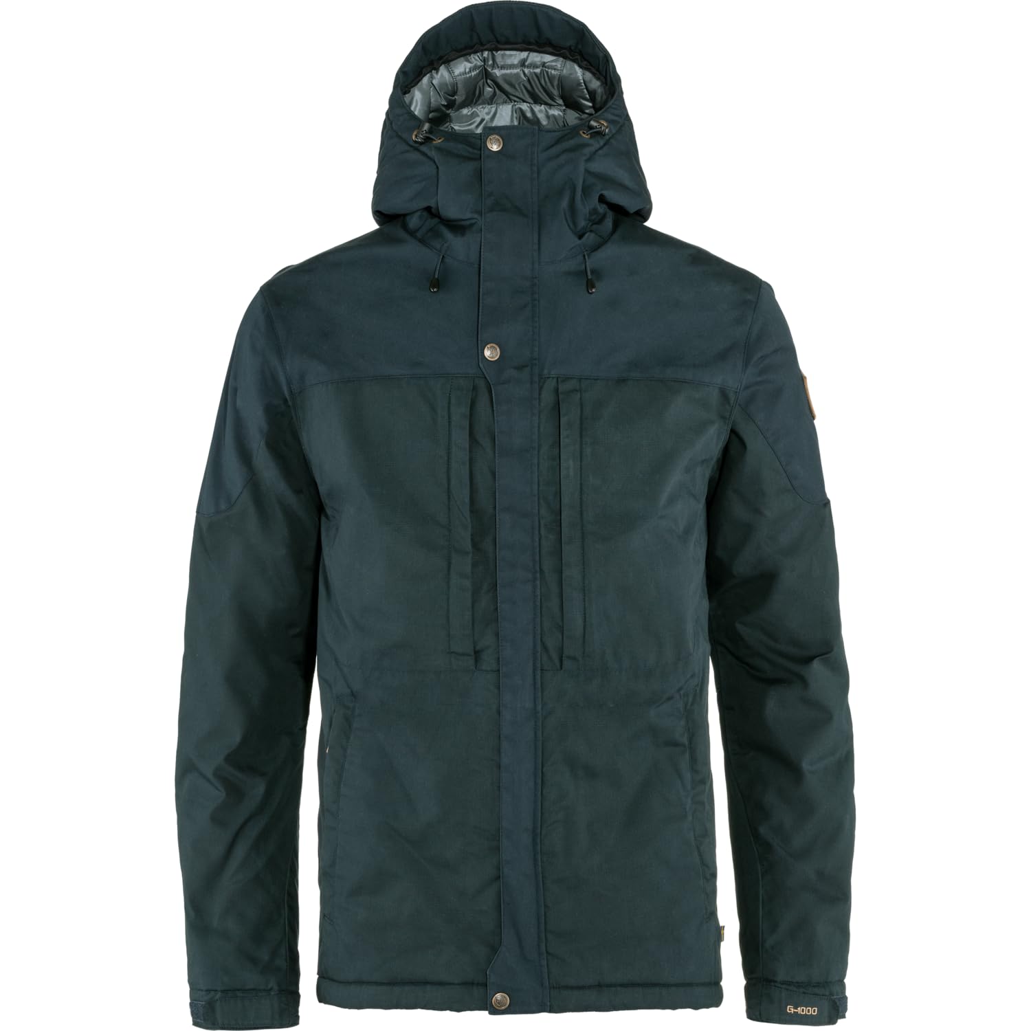 fj-llr-ven-skogso-gepolsterte-jacke-h-ftlange-winterjacke-mit-verstellbarer-kapu image 1