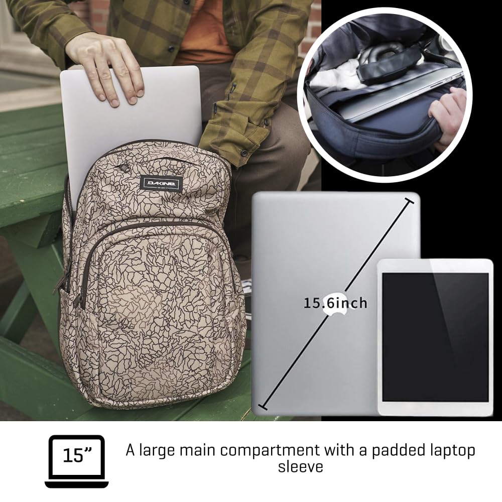 dakine-campus-25l-rucksack-unisex-schulrucksack-mit-gepolstertem-laptopfach-sonn image 4