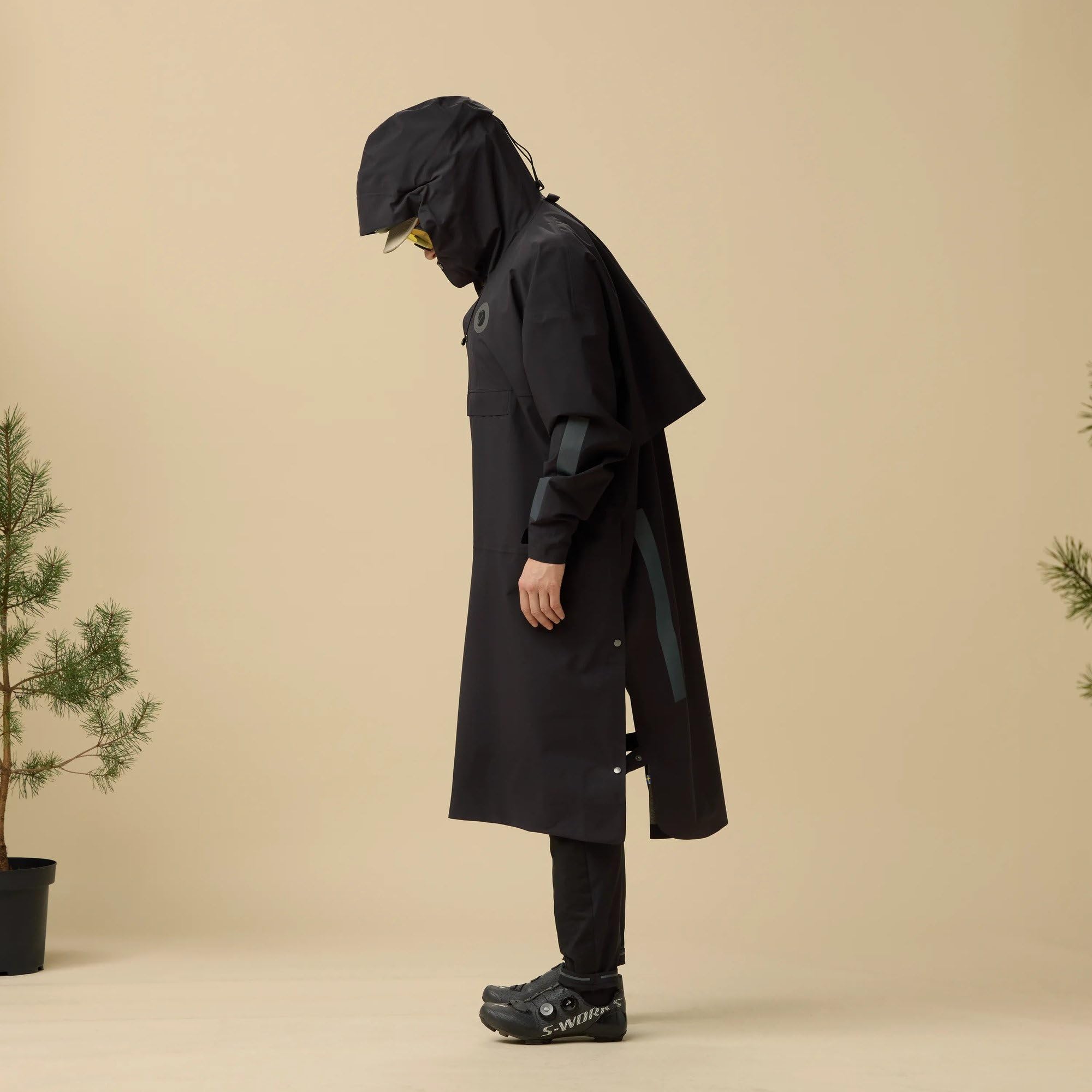 fj-llr-ven-hoja-rain-poncho-unisex-wasserdichter-2-5-lagen-regenponcho-rucksackk image 2