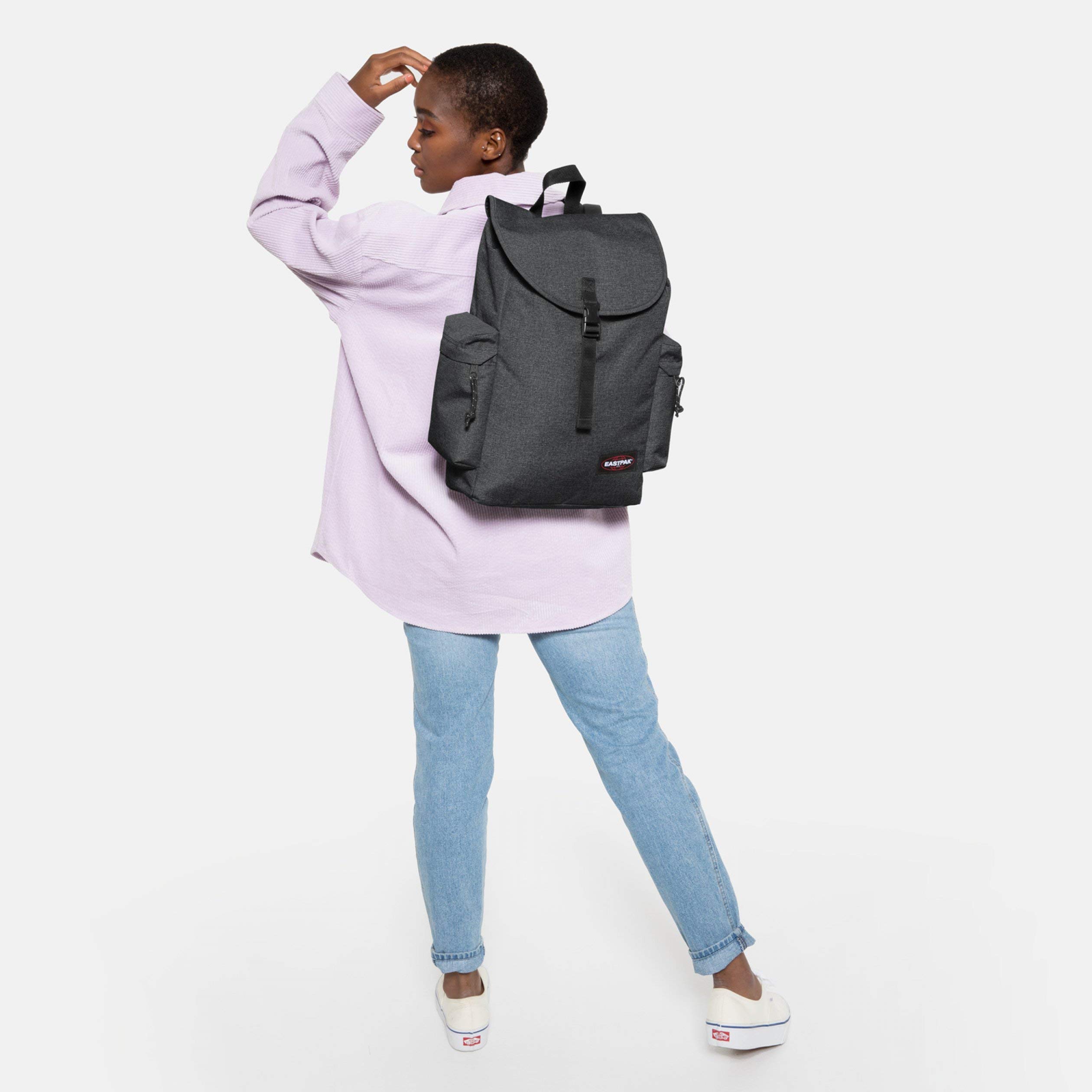 eastpak-austin-rucksack-42-cm-18-l-black-denim-seil-und-schnallenverschluss image 2