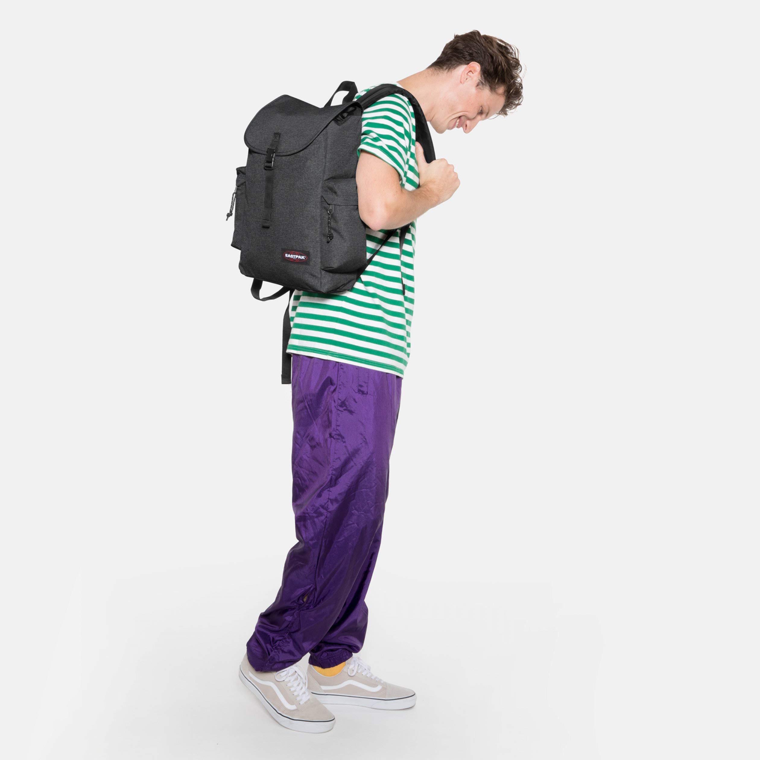 eastpak-austin-rucksack-42-cm-18-l-black-denim-seil-und-schnallenverschluss image 5