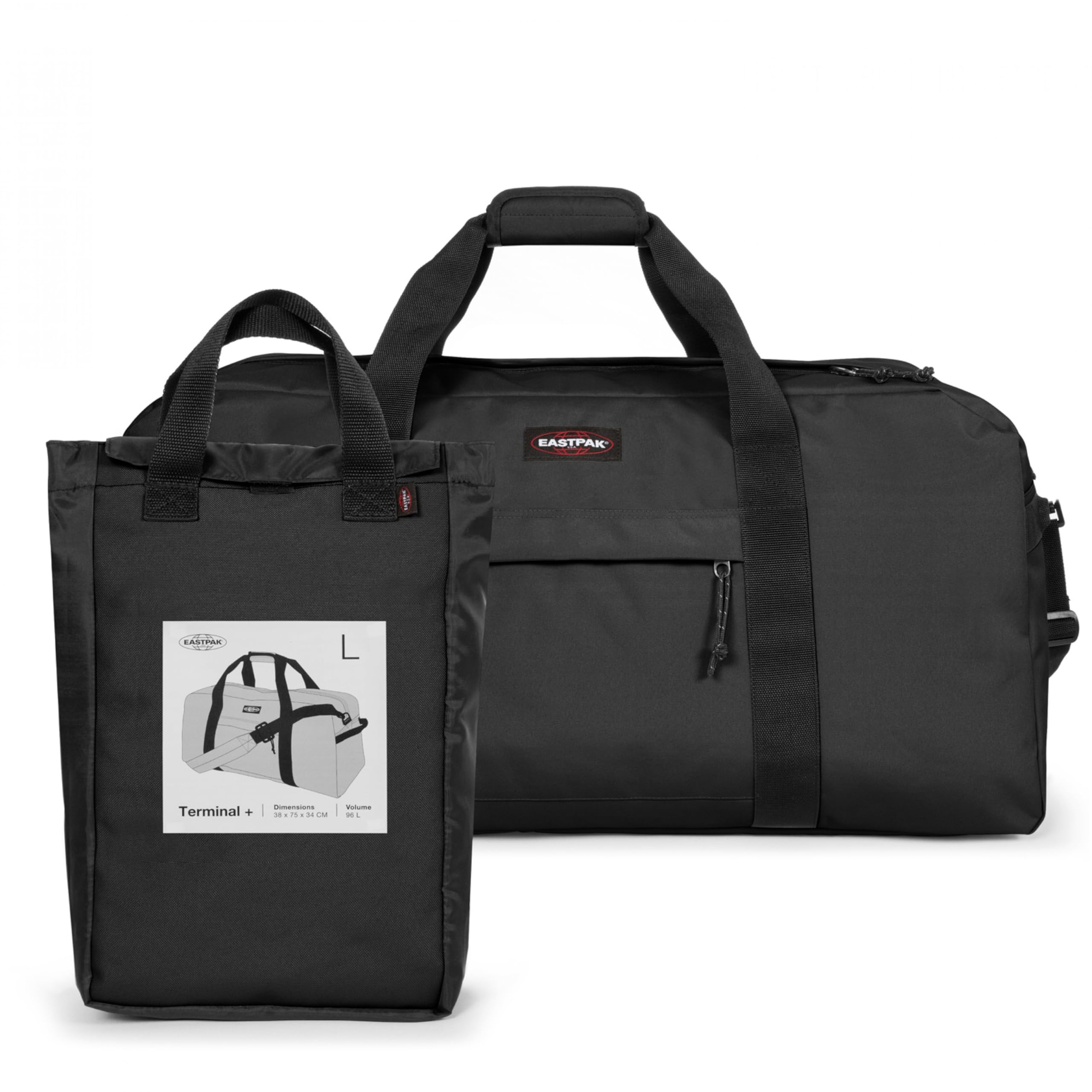 eastpak-terminal-reisetasche-96-l-large-duffle-in-black-mit-umlaufenden-gepolste image 5