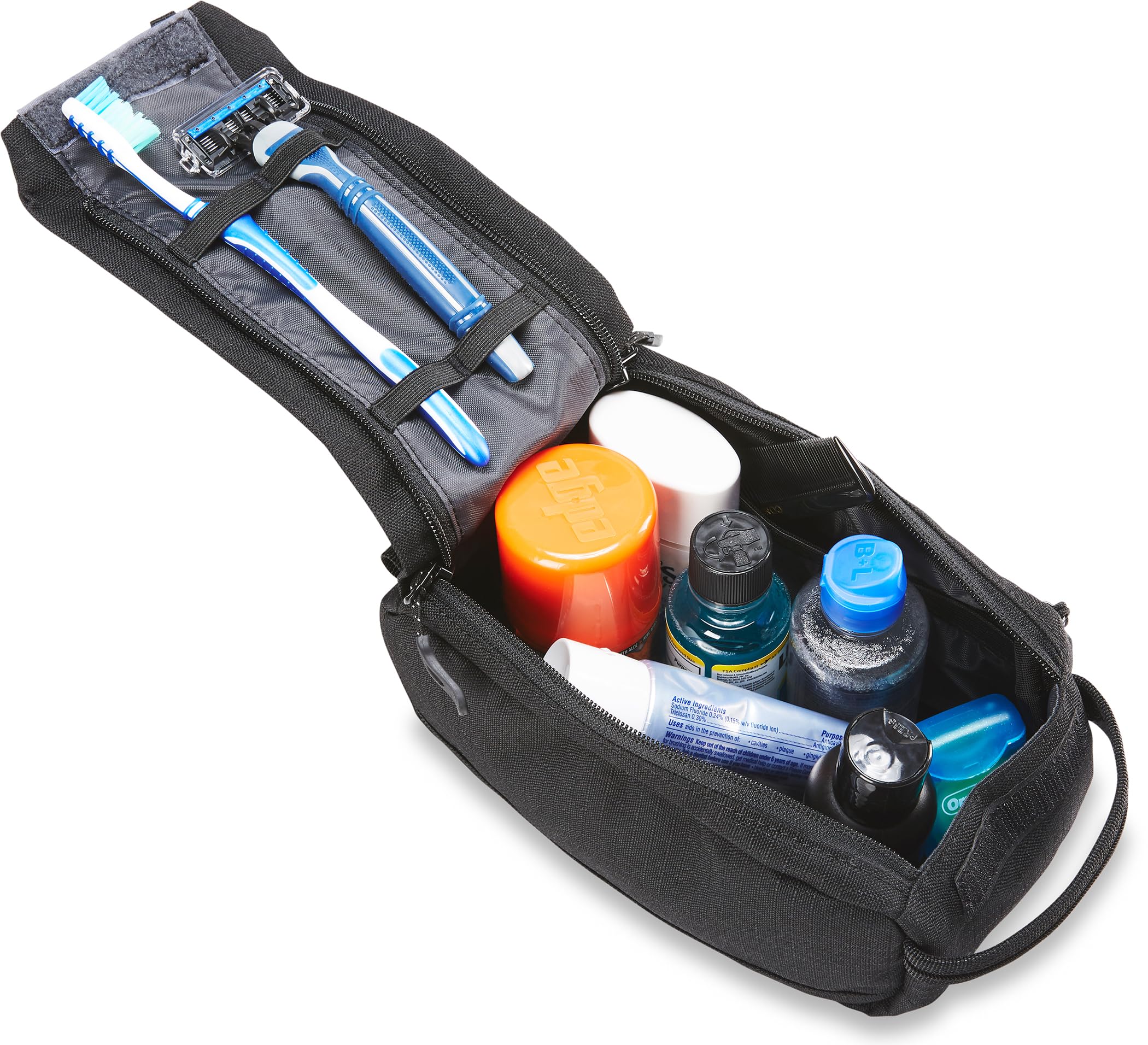 dakine-groomer-reise-set-m-in-schwarz-kulturtasche-mit-arbeitsplatten-ausrichtun image 3