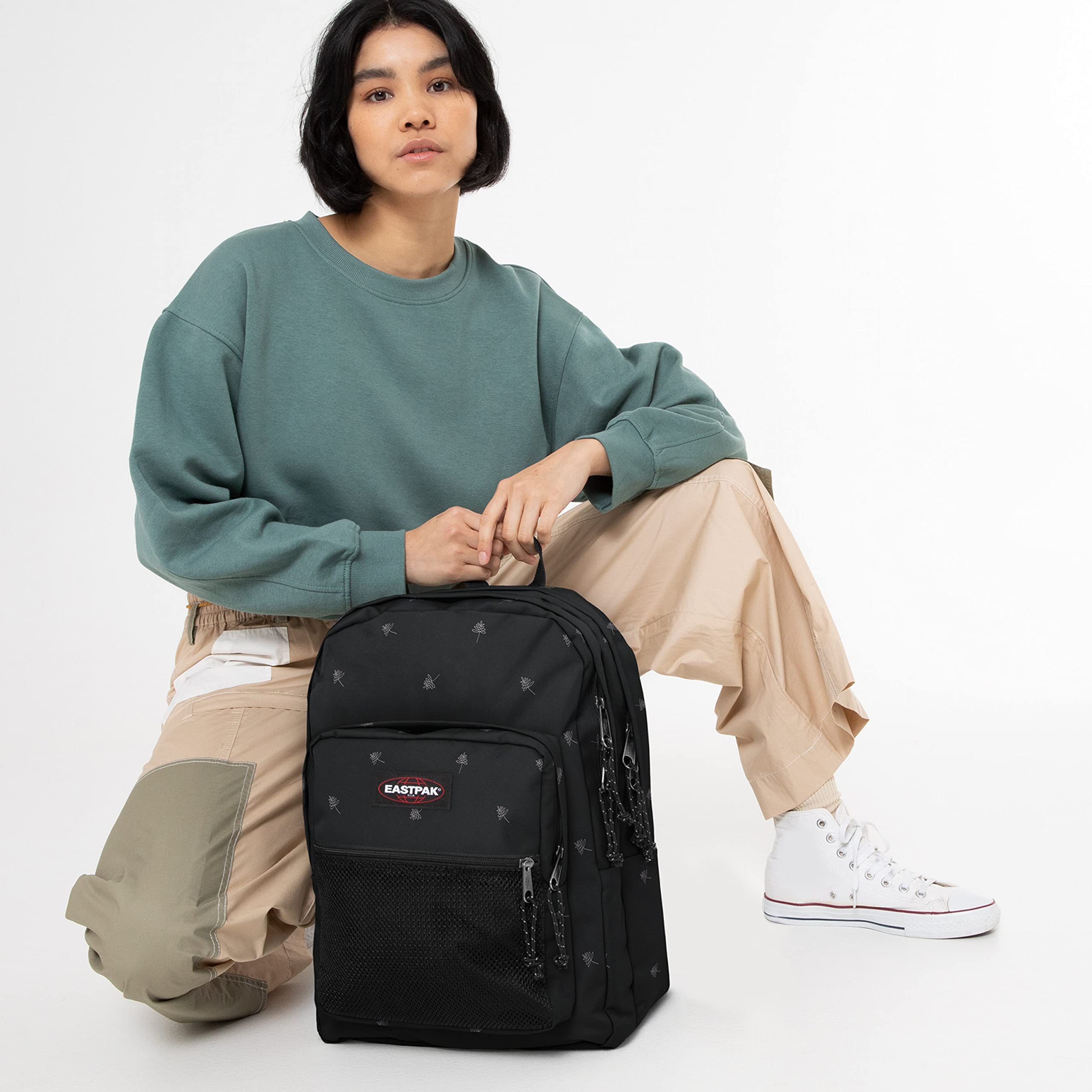 eastpak-pinnacle-rucksack-42-cm-38-l-line-black-zwei-hauptf-cher-vordertasche-ge image 6