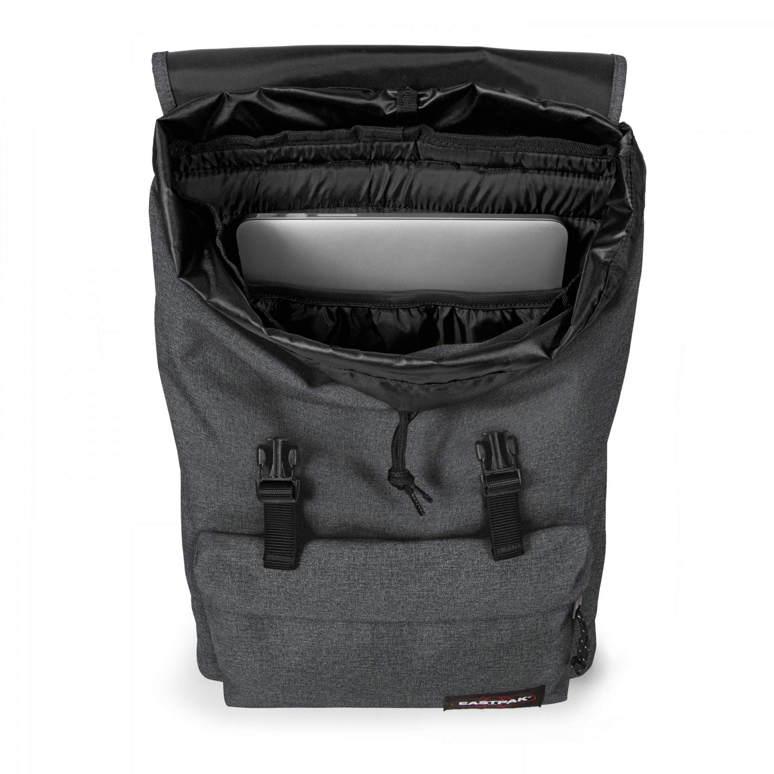 eastpak-london-rucksack-45-cm-21-l-black-denim-daypack-mit-hauptfach-und-vordert image 3
