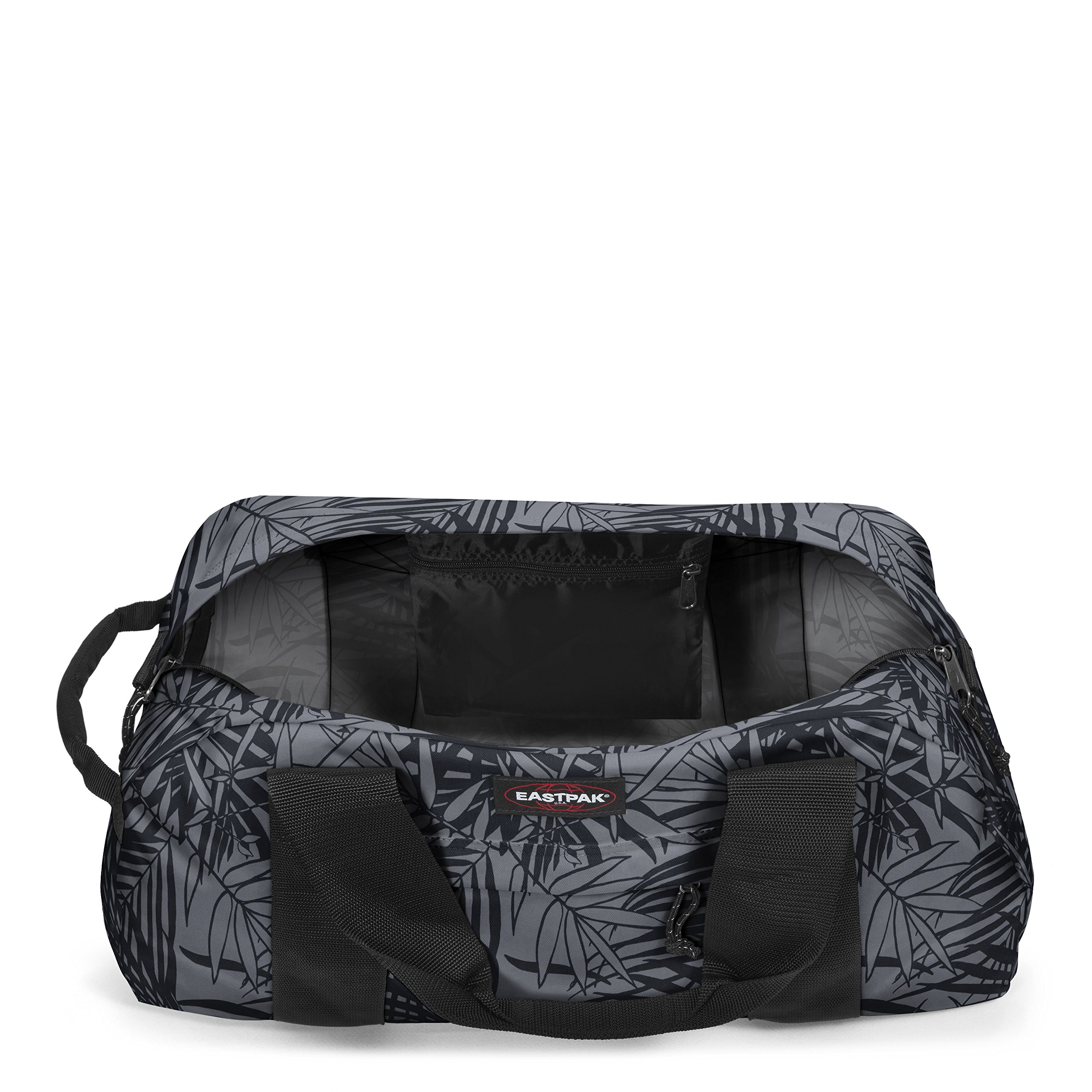 eastpak-station-reisetasche-62-cm-57-l-leaves-black-duffle-mit-rucksackgurten image 2