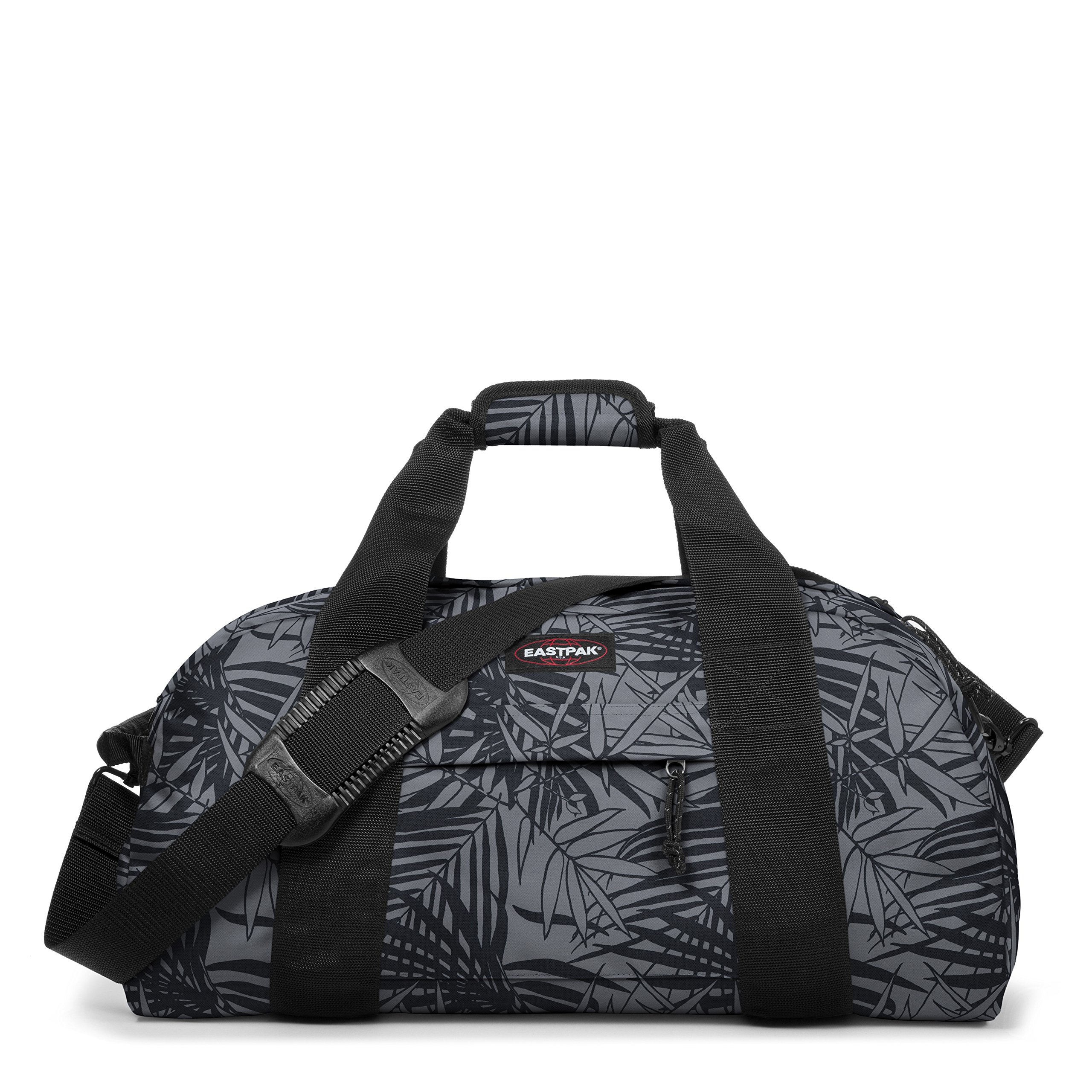 eastpak-station-reisetasche-62-cm-57-l-leaves-black-duffle-mit-rucksackgurten image 1