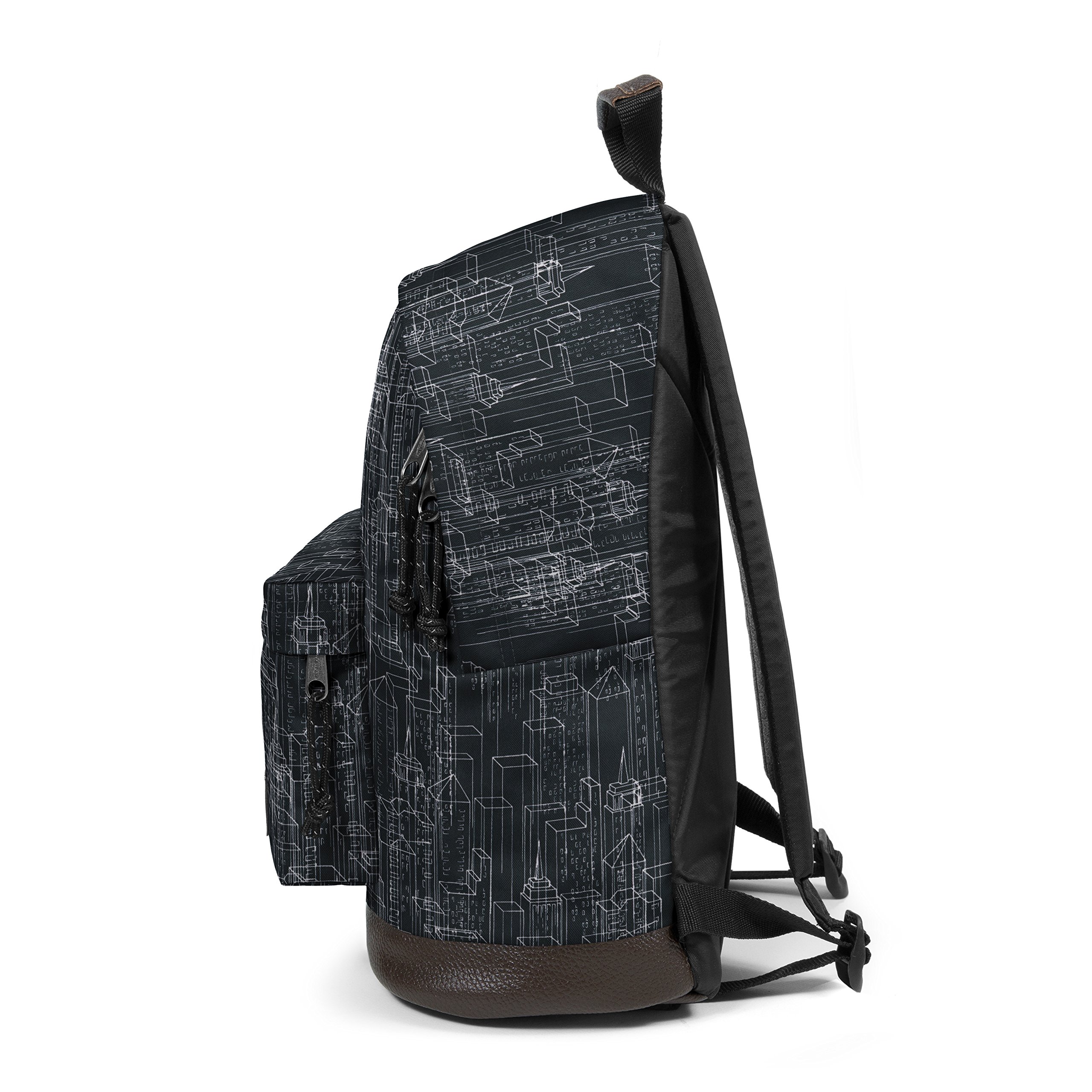 eastpak-wyoming-rucksack-24-l-40-cm-black-blocks-mit-lederunterteil-und-laptop-h image 7