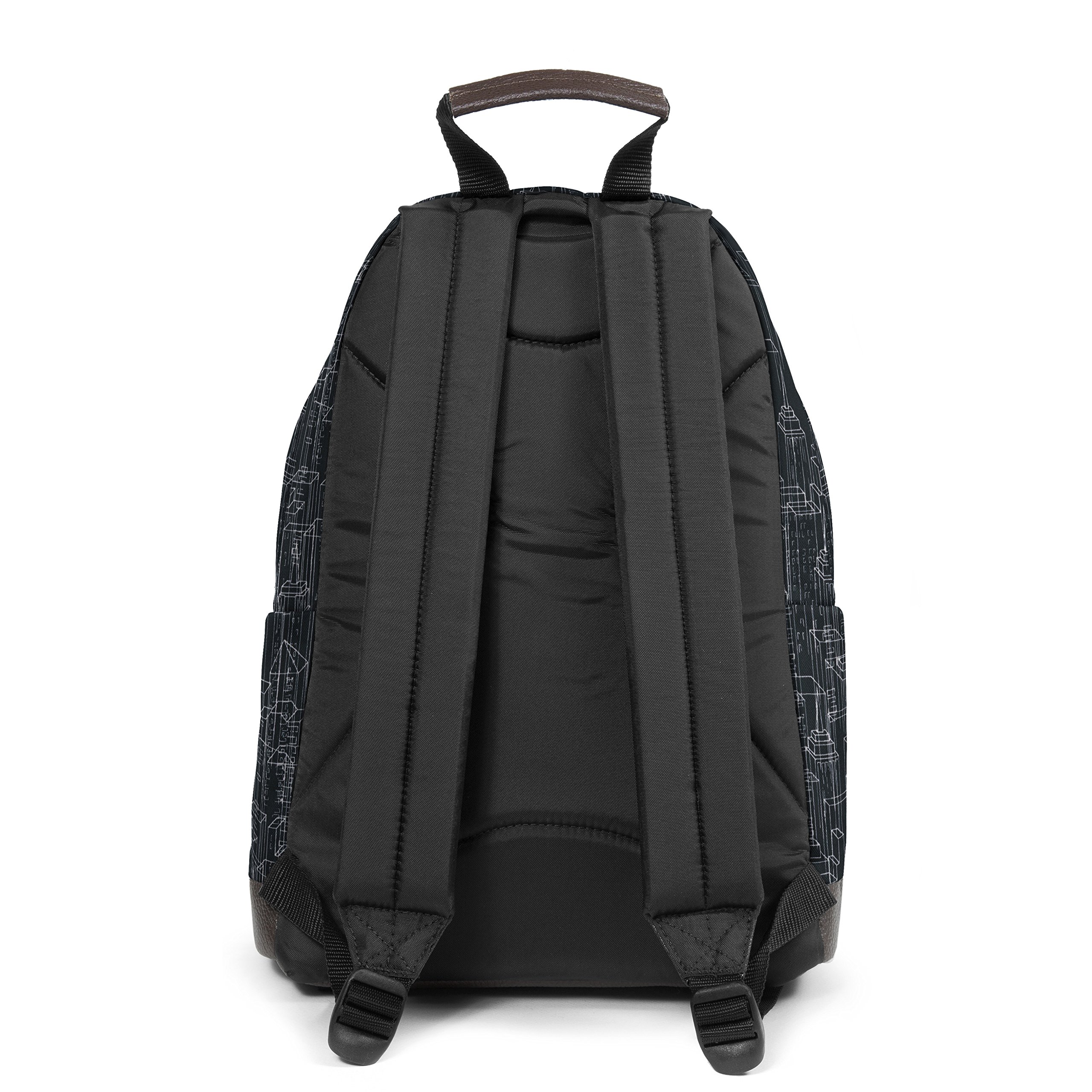 eastpak-wyoming-rucksack-24-l-40-cm-black-blocks-mit-lederunterteil-und-laptop-h image 4